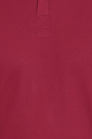 Maroon Solid Men Polo Neck T-Shirt for Office