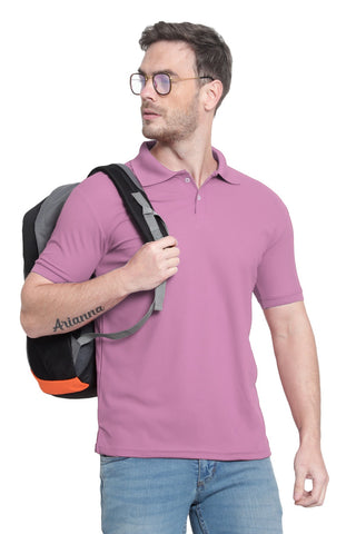 Gajari Solid Men Polo Neck T-Shirt for Office