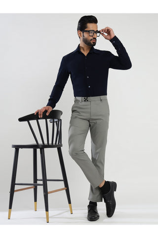 Elegant Men's Viscose Formal Trousers - Perfect for Professional Wear