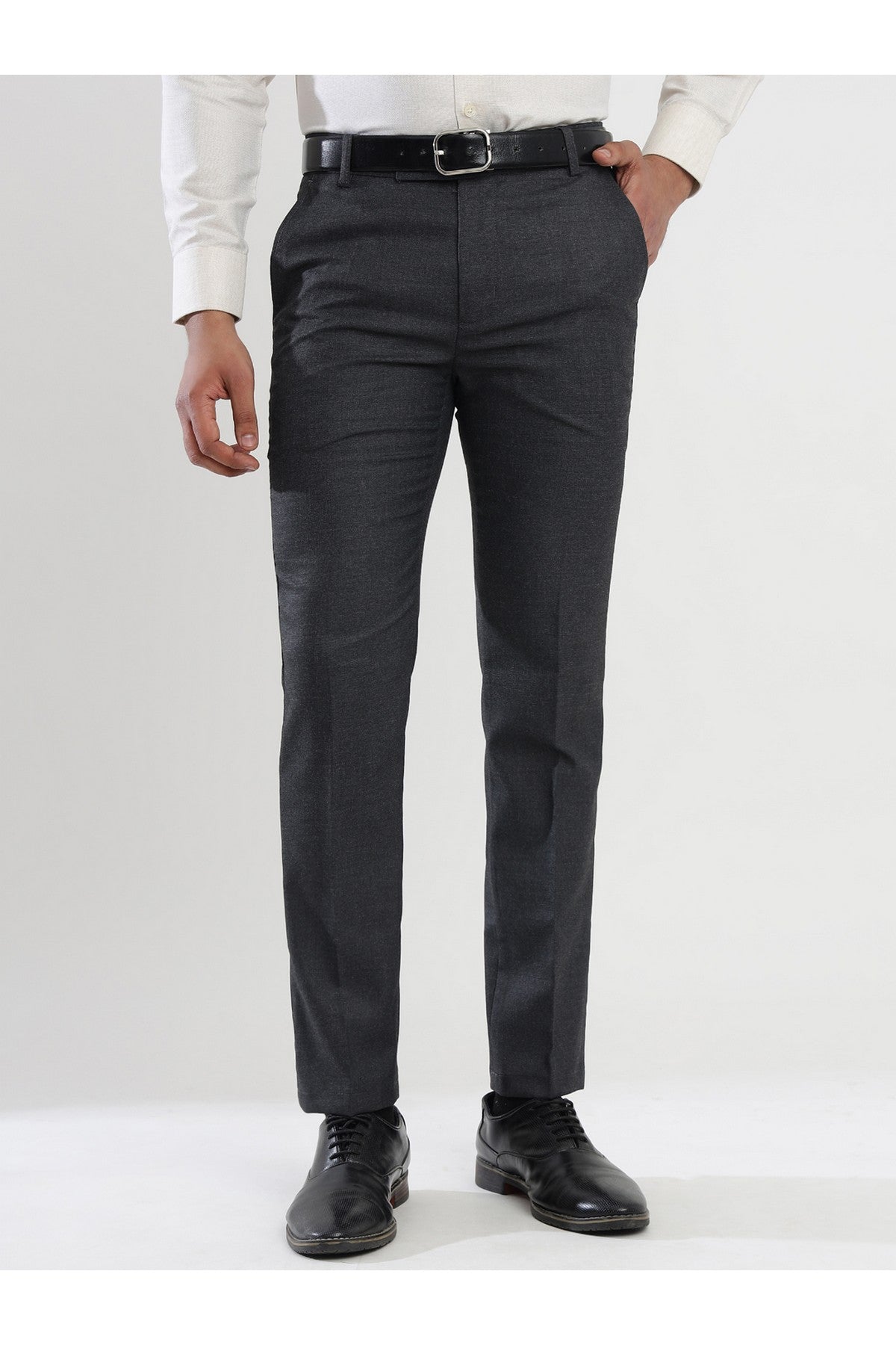 Elegant Men's Viscose Formal Trousers