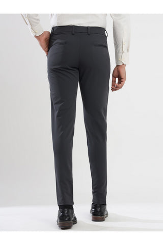 Men's Gray Viscose Imported Formal Trousers