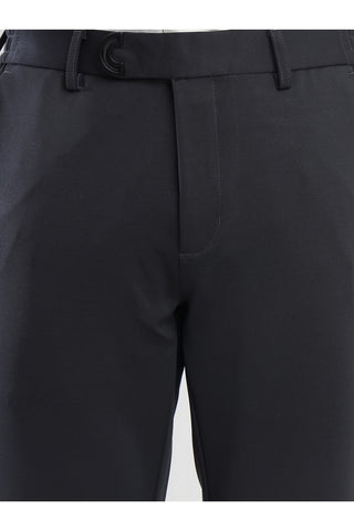 Men's Grey Viscose Imported Formal Trousers