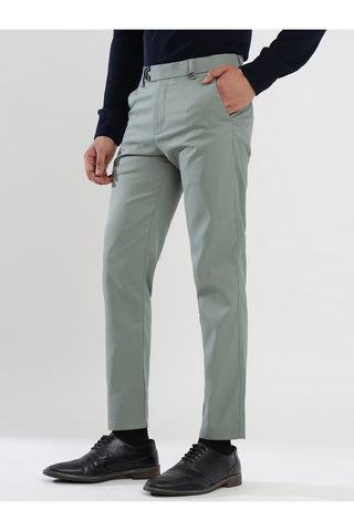 Men's Grey Viscose Imported Formal Trousers