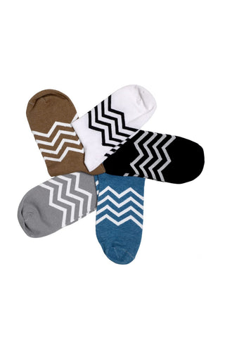 Men's and Women's self design Cotton Ankle Length Socks ( Pack of 5 ) Sock Science The Art of Comfort and Style