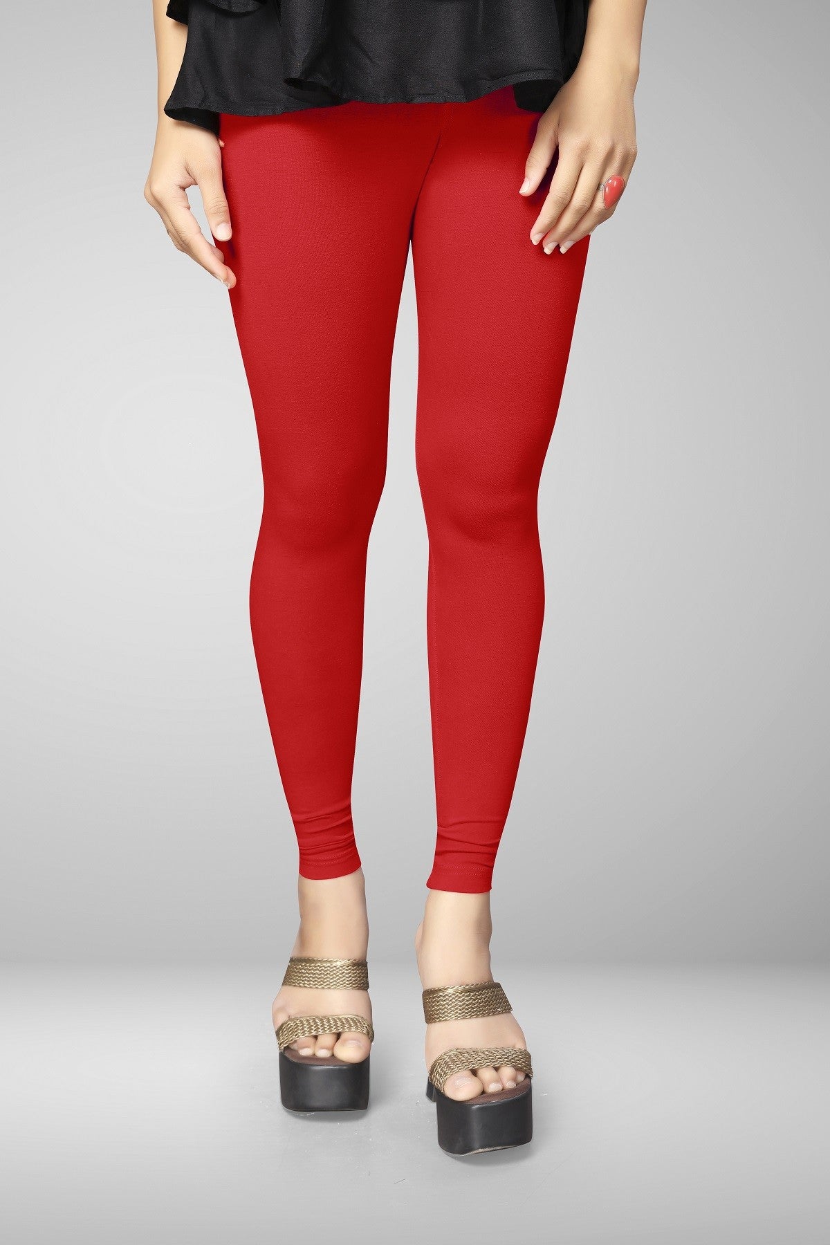 NO Boundaries Juniors SIZE 15-17 Ankle Length Leggings Holiday Color RED  NWT | eBay