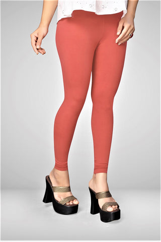 TOMATO Cotton Lycra Ankle Length Leggings for women & girls